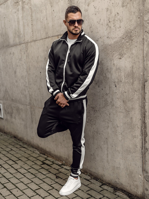 Čierna pánska tepláková súprava Bolf 8C99A