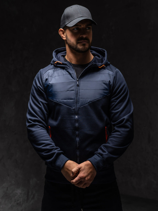 Tmavomodrá pánska prechodná bunda Bolf KS2232A1