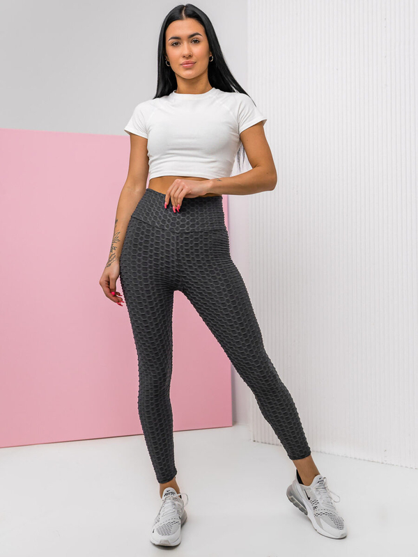 Grafitové dámske legíny Bolf YW88024