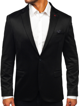 Čierne pánske elegantné sako Bolf 022
