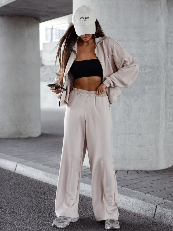 Dámsky dvojdielny komplet rozopínací béžový Bolf 821109