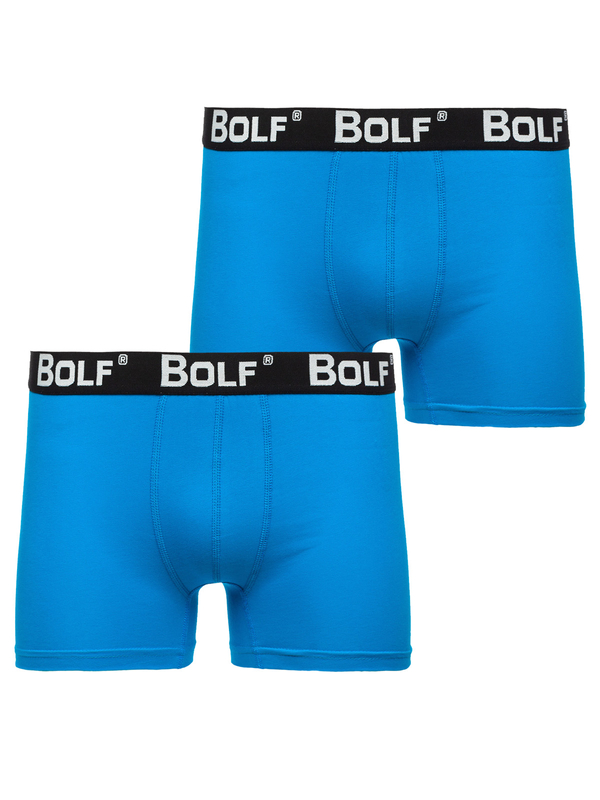 Blankytne modré pánske boxerky Bolf 0953-2P 2 PACK