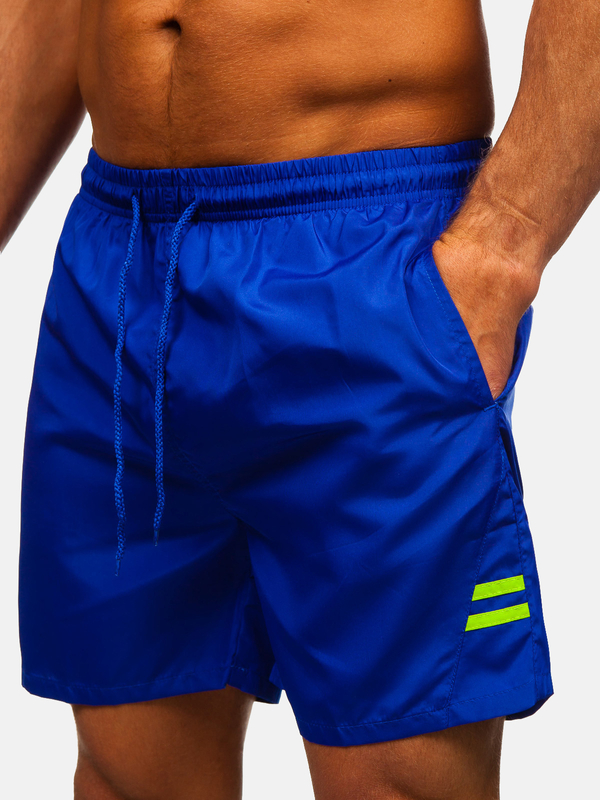Kobaltové modré pánske kúpacie šortky Bolf QD29
