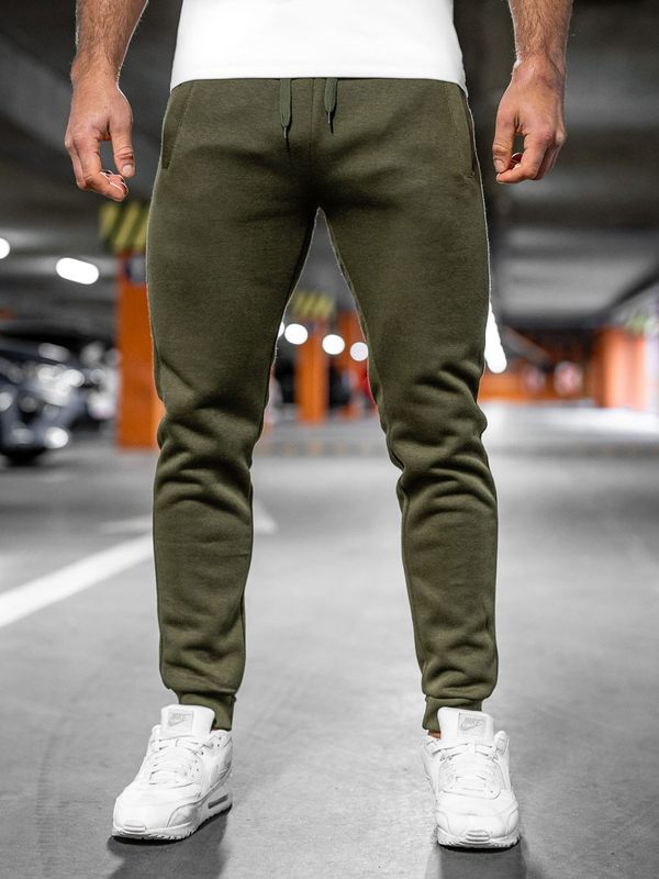 Khaki pánske jogger nohavice Bolf XW01