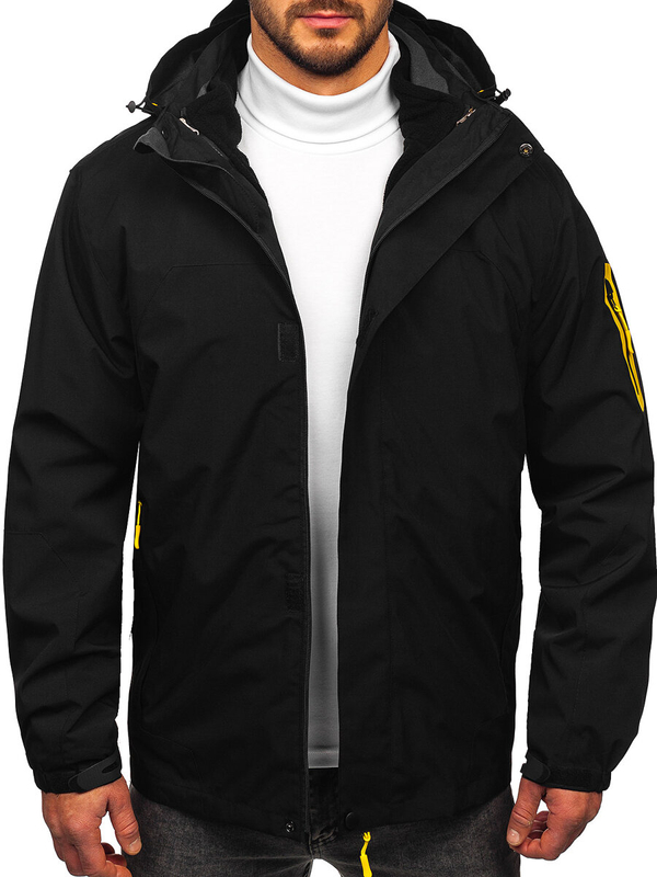 Čierna pánska športová jarno-zimná bunda 2v1 Bolf 5M3263