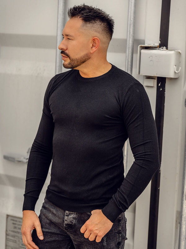 Čierny pánsky pulóver Bolf MMB602A