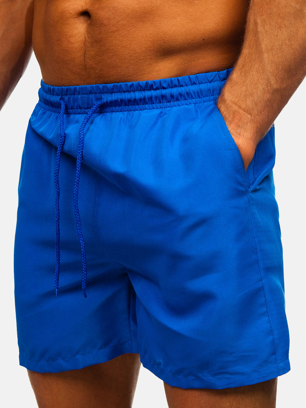Pánske kúpacie šortky v kráľovskej modrej farbe QD32