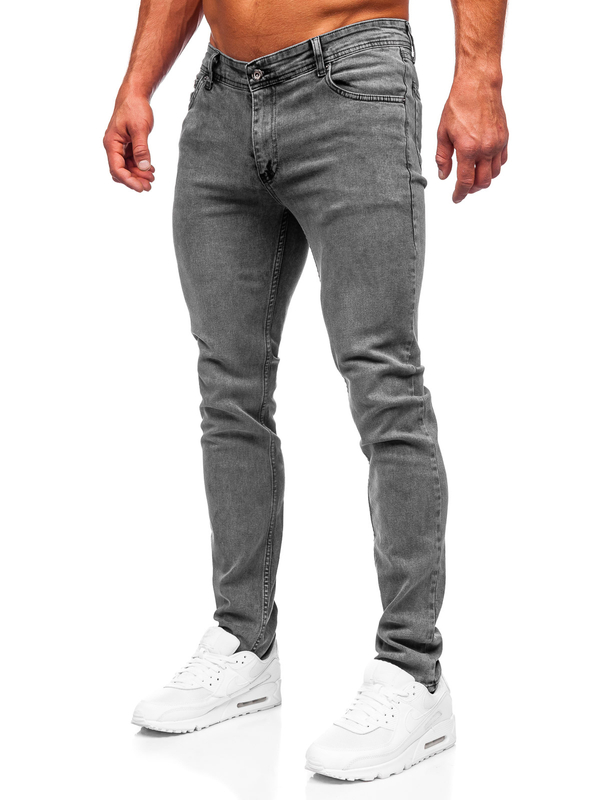 Grafitové pánske slim fit rifle Bolf 6597