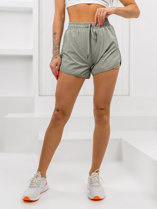 Zelené dámske športové šortky s legínami Bolf XY24015S