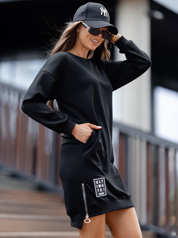 Dámske športové šaty čierne Bolf 524