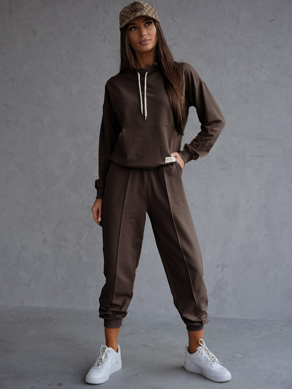 Dámsky dvojdielny komplet čokoládový Bolf 82162