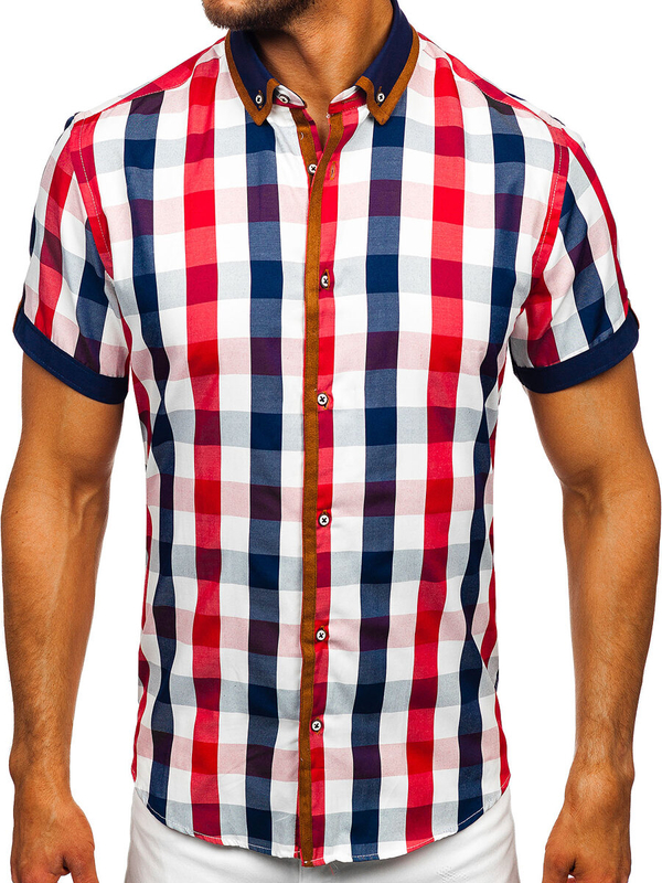 Pánska košeľa BOLF 5507-1 červená