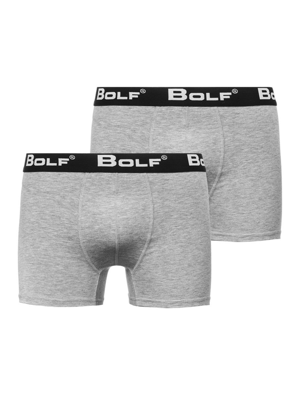Sivé pánske boxerky Bolf 0953-2P 2 PACK