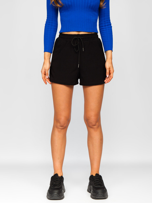 Čierne dámske teplákové šortky Bolf H60A