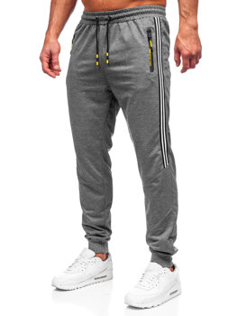 Antracitové pánske jogger nohavice Bolf K10338