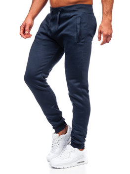 Atramentové pánske jogger nohavice Bolf XW01-A