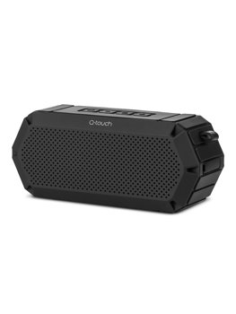 Čierny vodotesný a plávajúci bluetooth reproduktor QBS-56