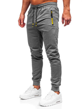 Grafitové pánske jogger nohavice Bolf K10350