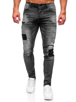 Grafitové pánske rifle slim fit Bolf MP0031G