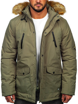 Khaki pánska zimná bunda parka alaska Bolf WX032B