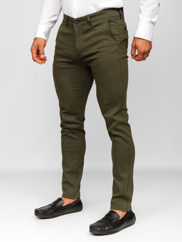 Khaki pánske chino nohavice Bolf 5000-3