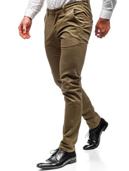 Khaki pánske chinos nohavice BOLF 2901