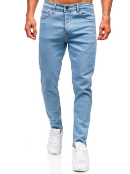 Modré pánske slim fit rifľové nohavice Bolf 6460