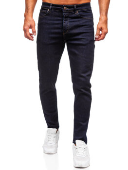 Tmavomodré pánske slim fit rifľové nohavice Bolf 5380